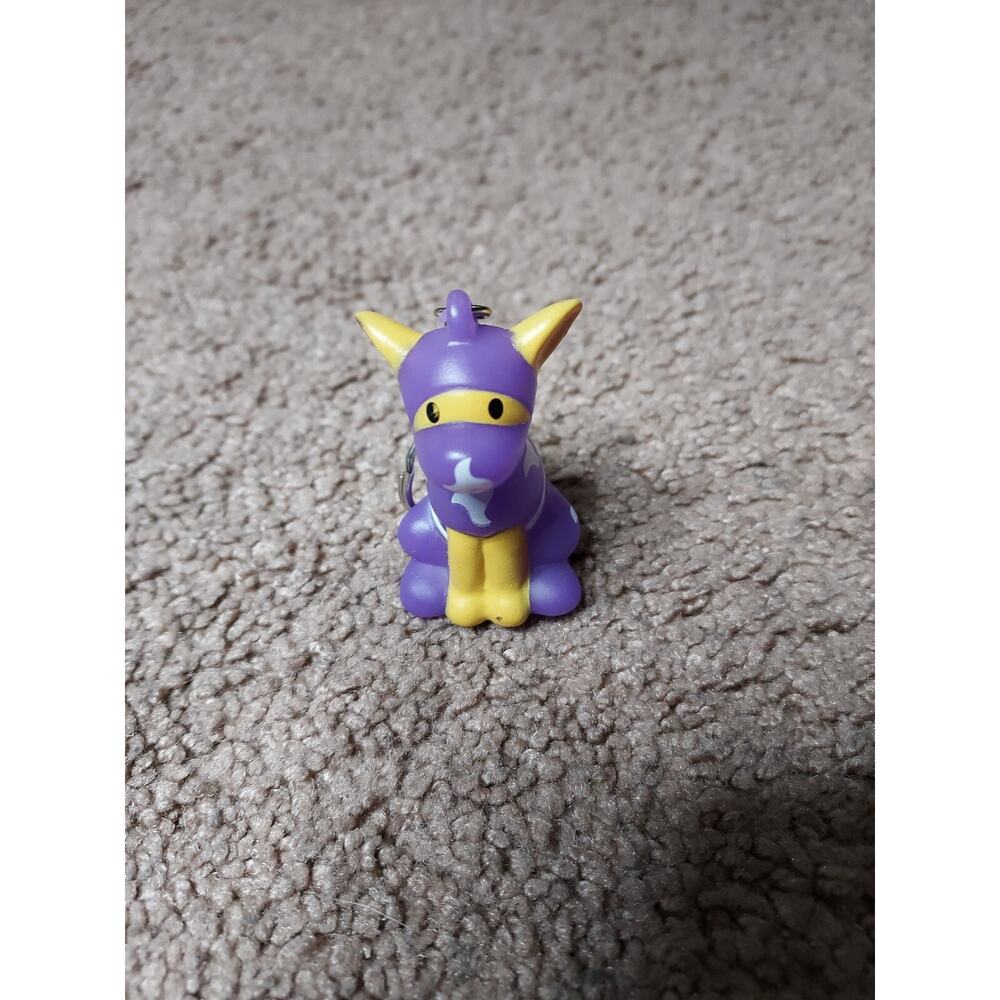 NEW American Heart Association Purple Ninja Pup Dog Keychain Collectible